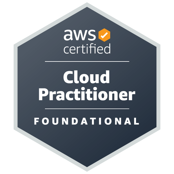 AWS Certified Cloud Practitioner (CLF-C02) badge